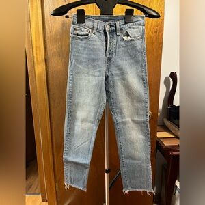 Levi's Light Blue Ankle Jeans